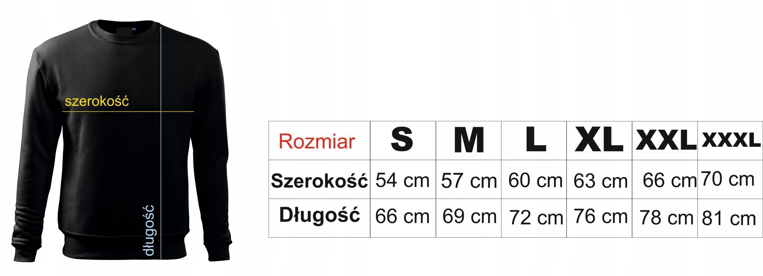 Bluza męska z Twoim LOGO na piersi Nadruk czarna Marka bez marki