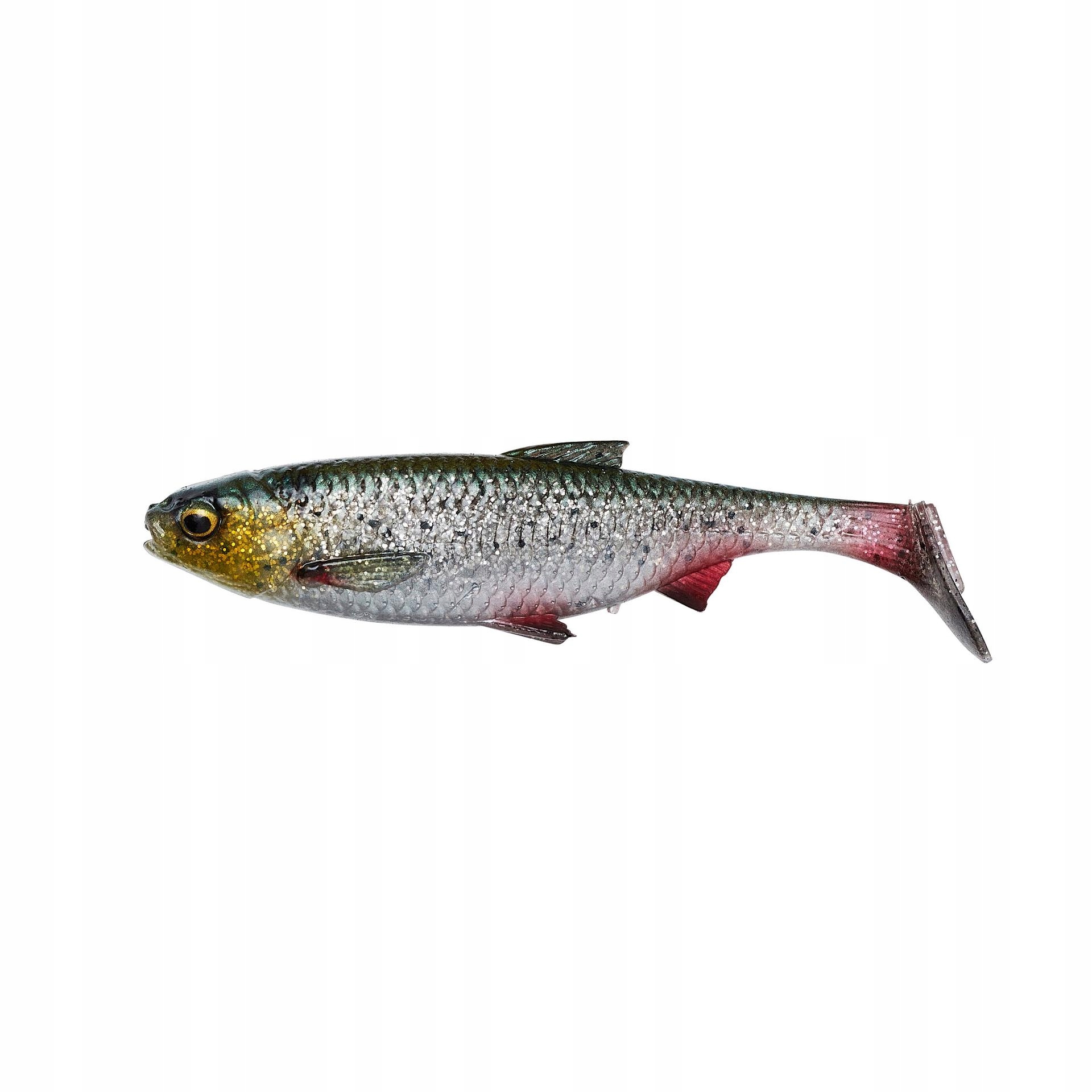 Guma Savage Gear na szczupaka 3D River Roach 12cm 17g Green Silver