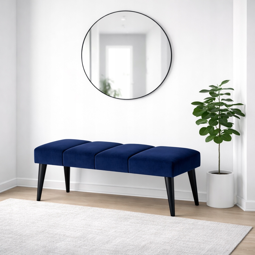 Čalúnená lavička, lavička do predsiene 80 cm, sedadlo v štýle loft