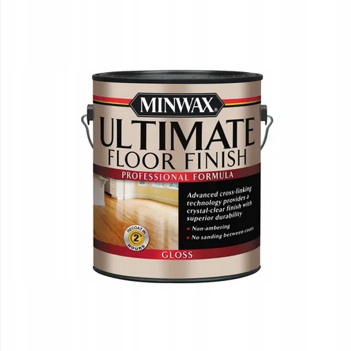 Lak na drevené podlahy Minwax Ultimate, rýchloschnúci, bezfarebný Gloss