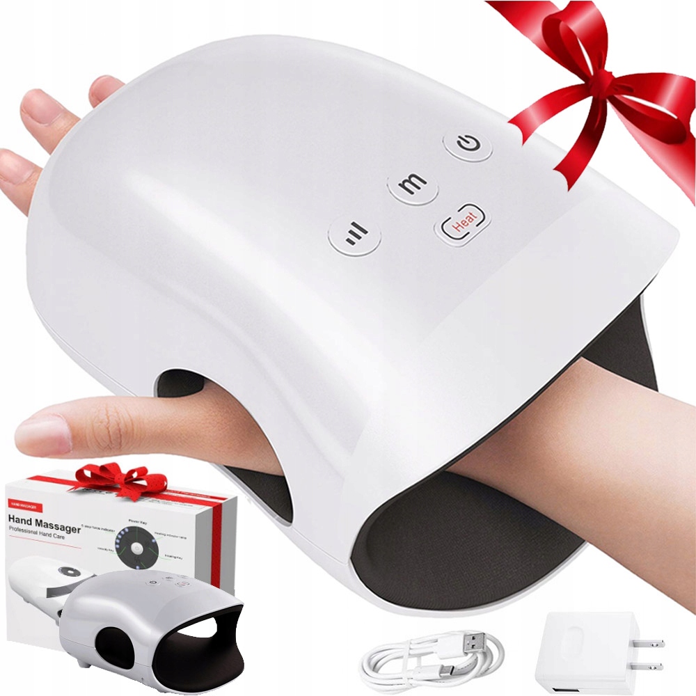 Masażer Bezprzewodowy Do Dłoni Nadgarstków Rąk Grzanie Rehabilitacja