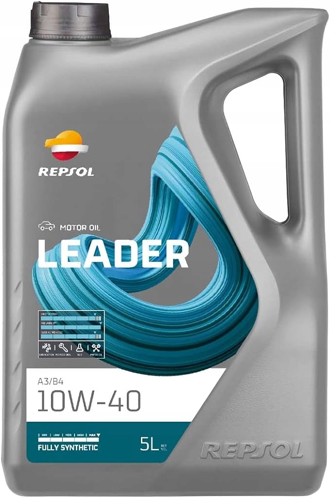 Repsol Polosyntetický Vícesezónní Motorový Olej Leader A3/B4 10W-40 5L