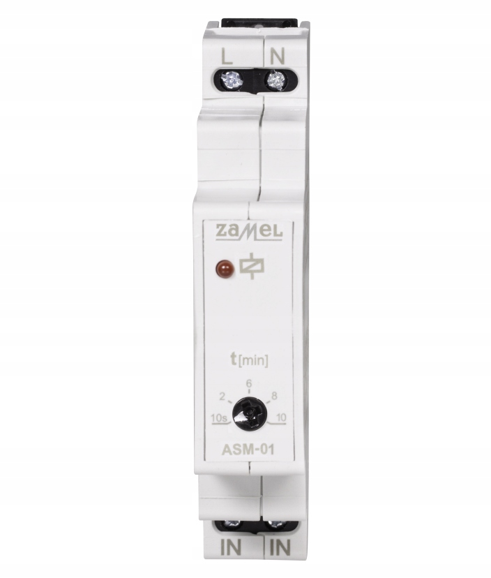 Zamel Schodišťový Automat Na Lištu TH-35 230V Ac 1P IP20 Zamel ASM-01