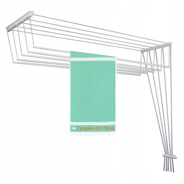 Levně Sušák Stropní Mars Do Koupelny 5-Tyčový délka 170cm