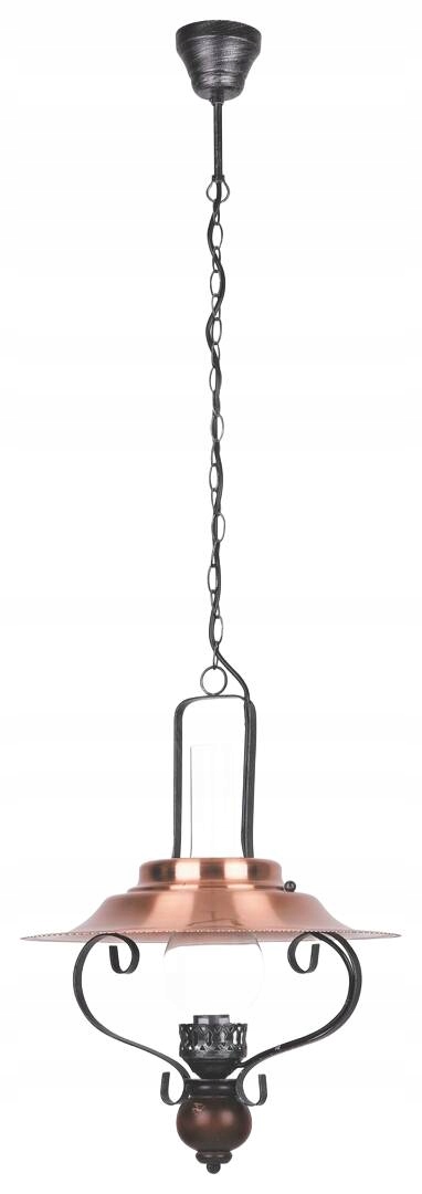 Závěsná lampa Rabalux Enna E27 60W černá, skleněné dřevo, 38 cm