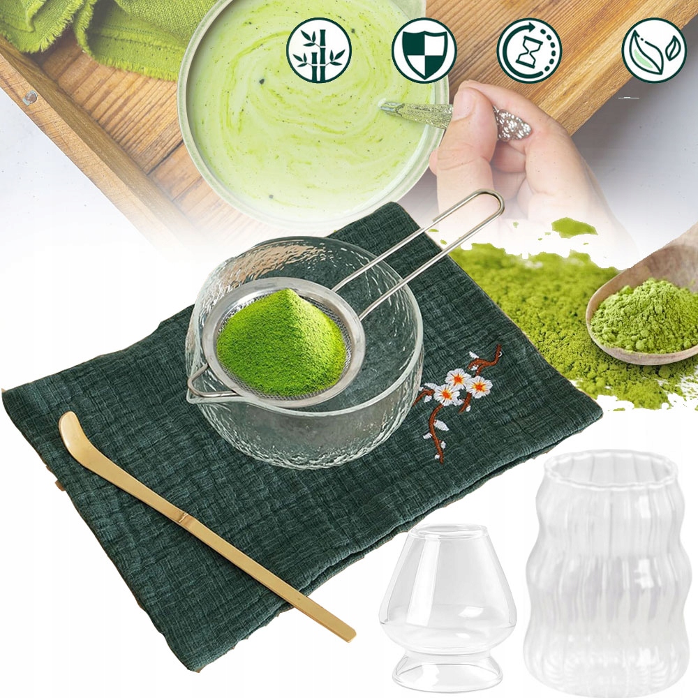 Metla Chasen Štětec Na Čaj Matcha Sada, Keramická Miska Matcha,