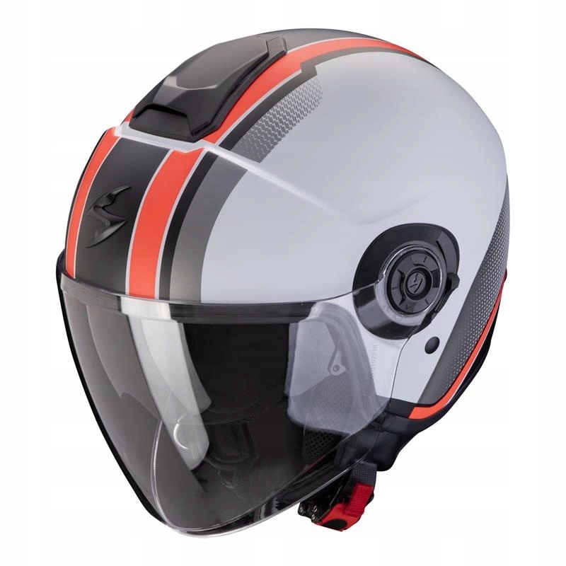 Motocyklová prilba Scorpion Exo-city II Vel Grey/red šedá červená Darčeky