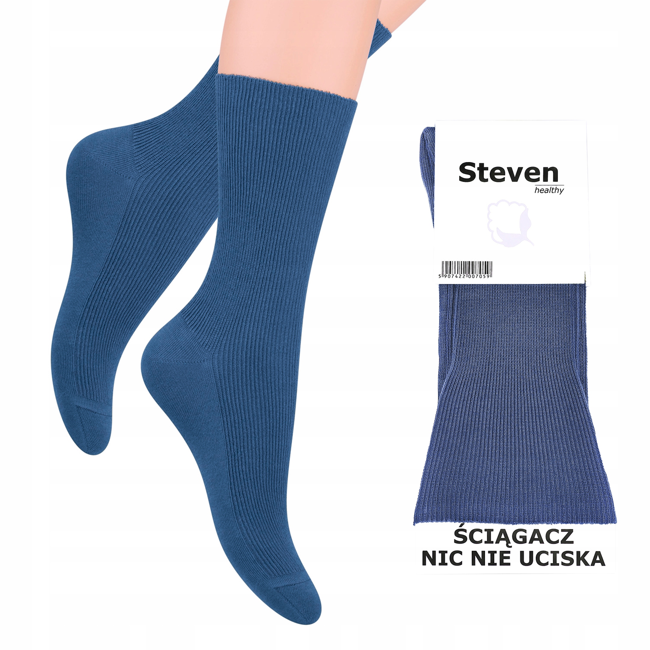 

Skarpety męskie Bezuciskowe jeans Steven 39-42