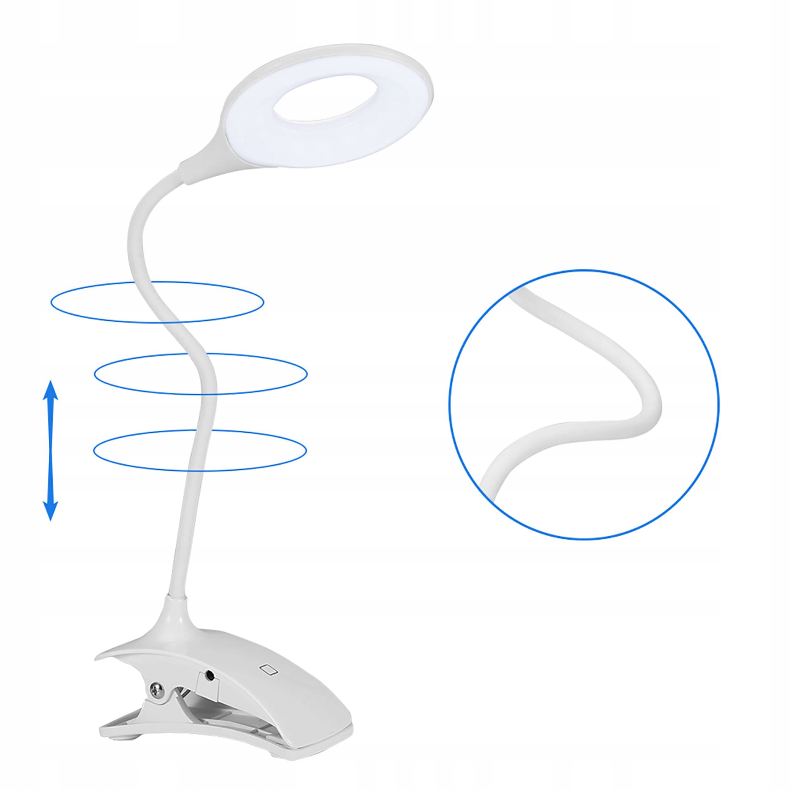 LAMPKA DO CZYTANIA LED Z KLIPSEM USB Rodzaj lampka