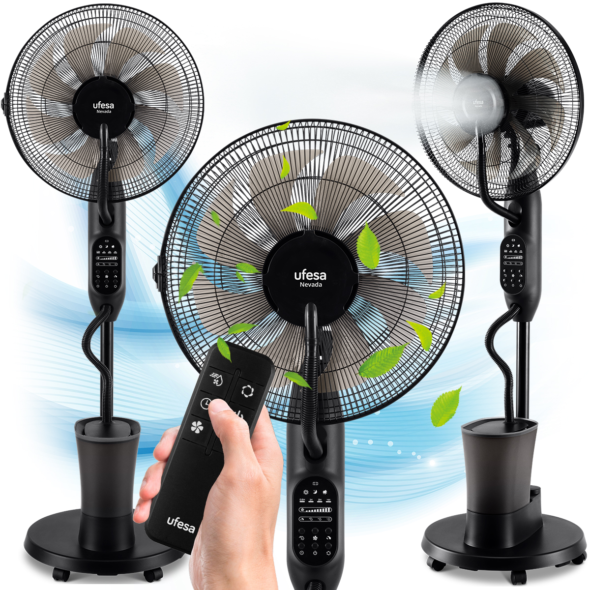 Stojaci Ventilátor Ufesa Podlahový Klimator Zvlhčovač 2v1 Chladenie Vodou