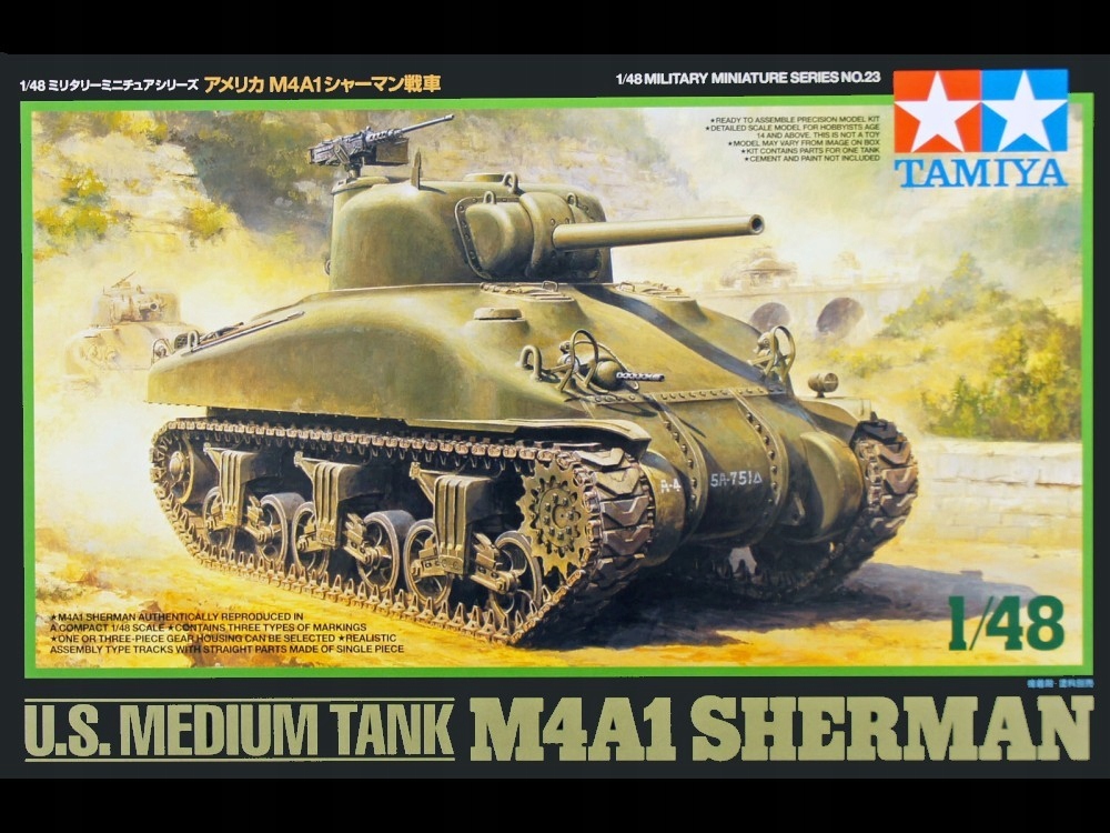 1/48 Us M4A1 Sherman Tamiya 32523