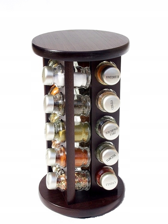 PRZYPRAWNIK DREWNIANY STOJAK NA PRZYPRAWY 20 SZT Kod producenta 12