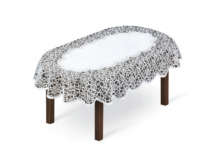 

Obrus Żakardowy Owal Biały 130x180 cm 249931