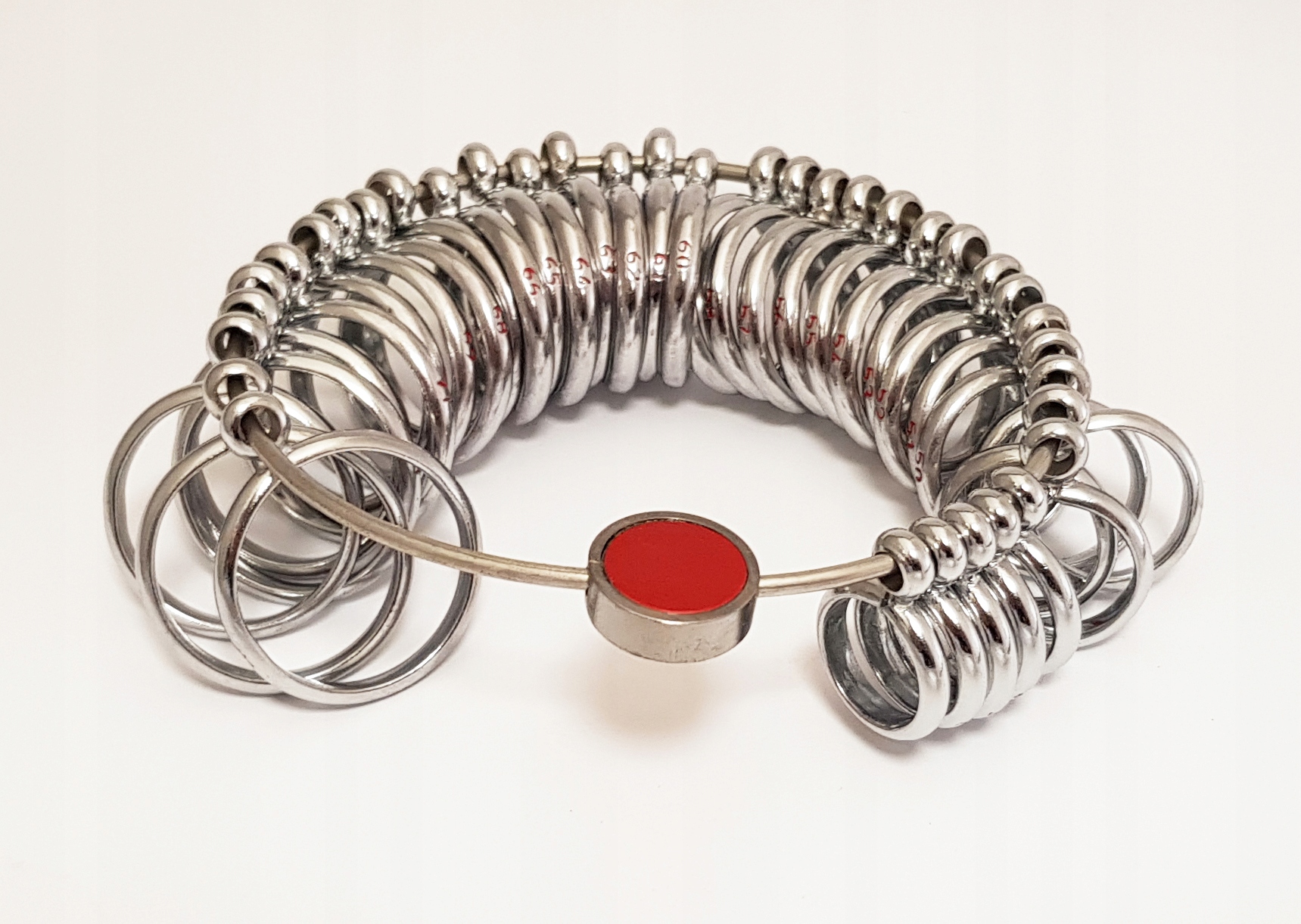 Odměrné prsteny ocelové půlky 36 velikostí