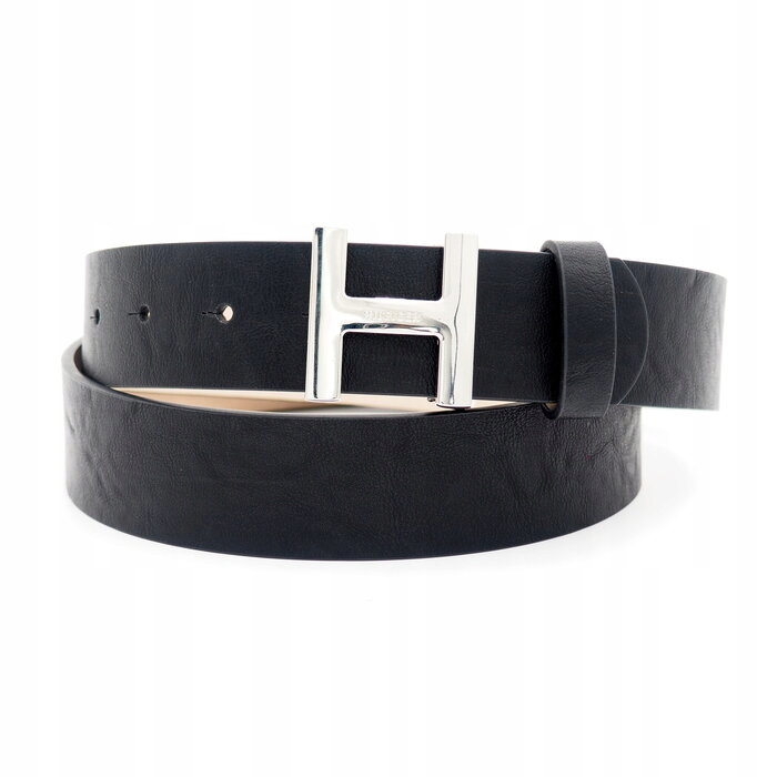 Pásek Tommy Hilfiger černý kožený klasický M (nový)
