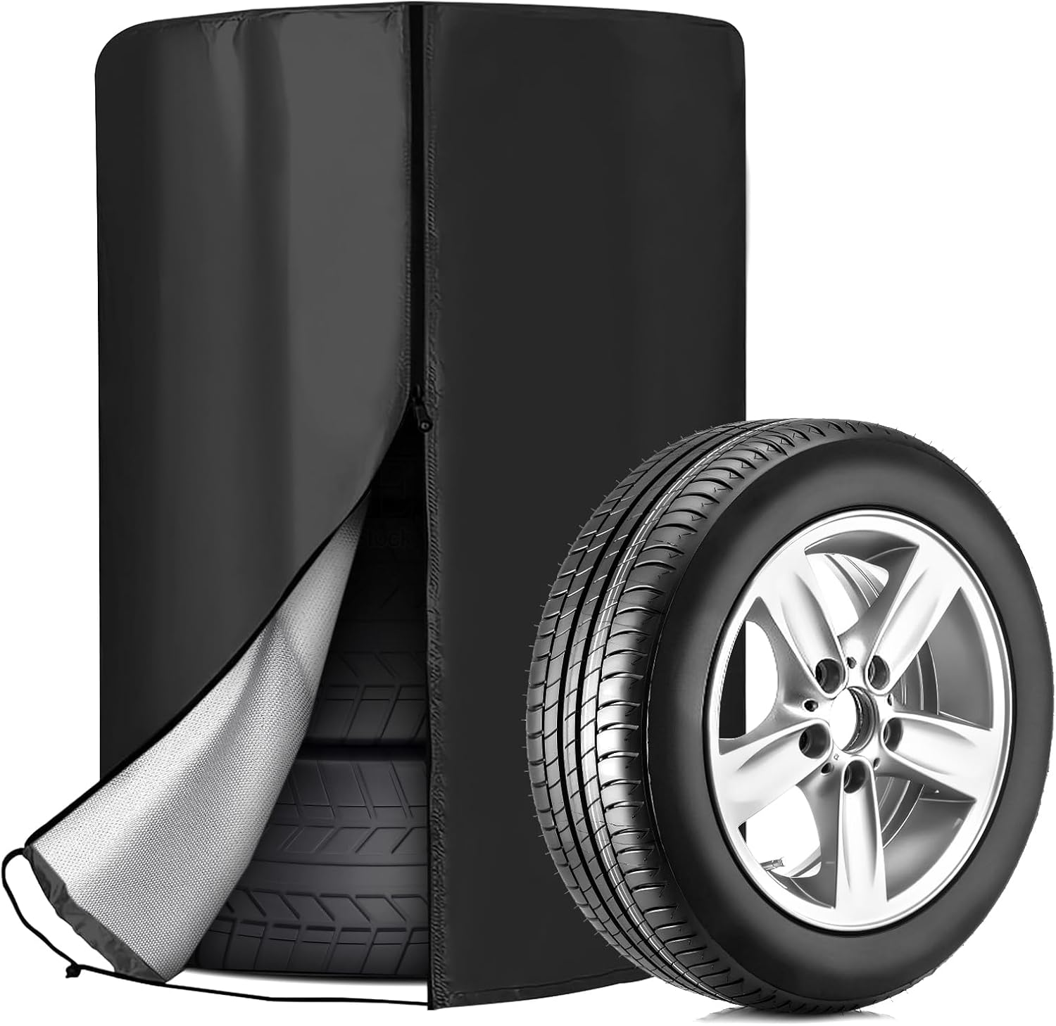 2X Ochranný Obal Na Čtyři Kola Automobilů 18-22 palců, rozměr 85x120