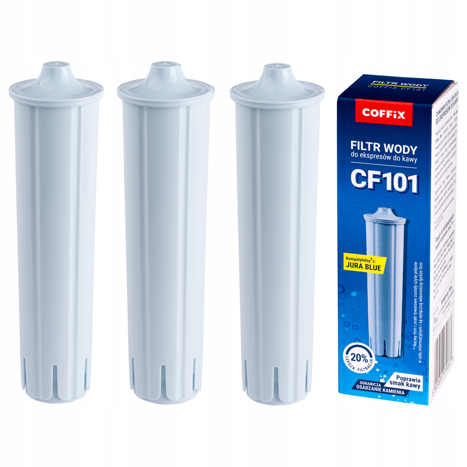 

3x Filtr Wody Do Ekspresu Claris Blue Coffix CF101