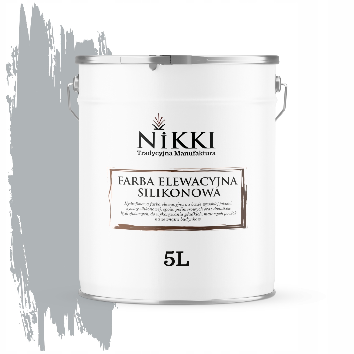 Fasádna fasádna farba 5L na omietku Vonkajšia šedá modrá Farby