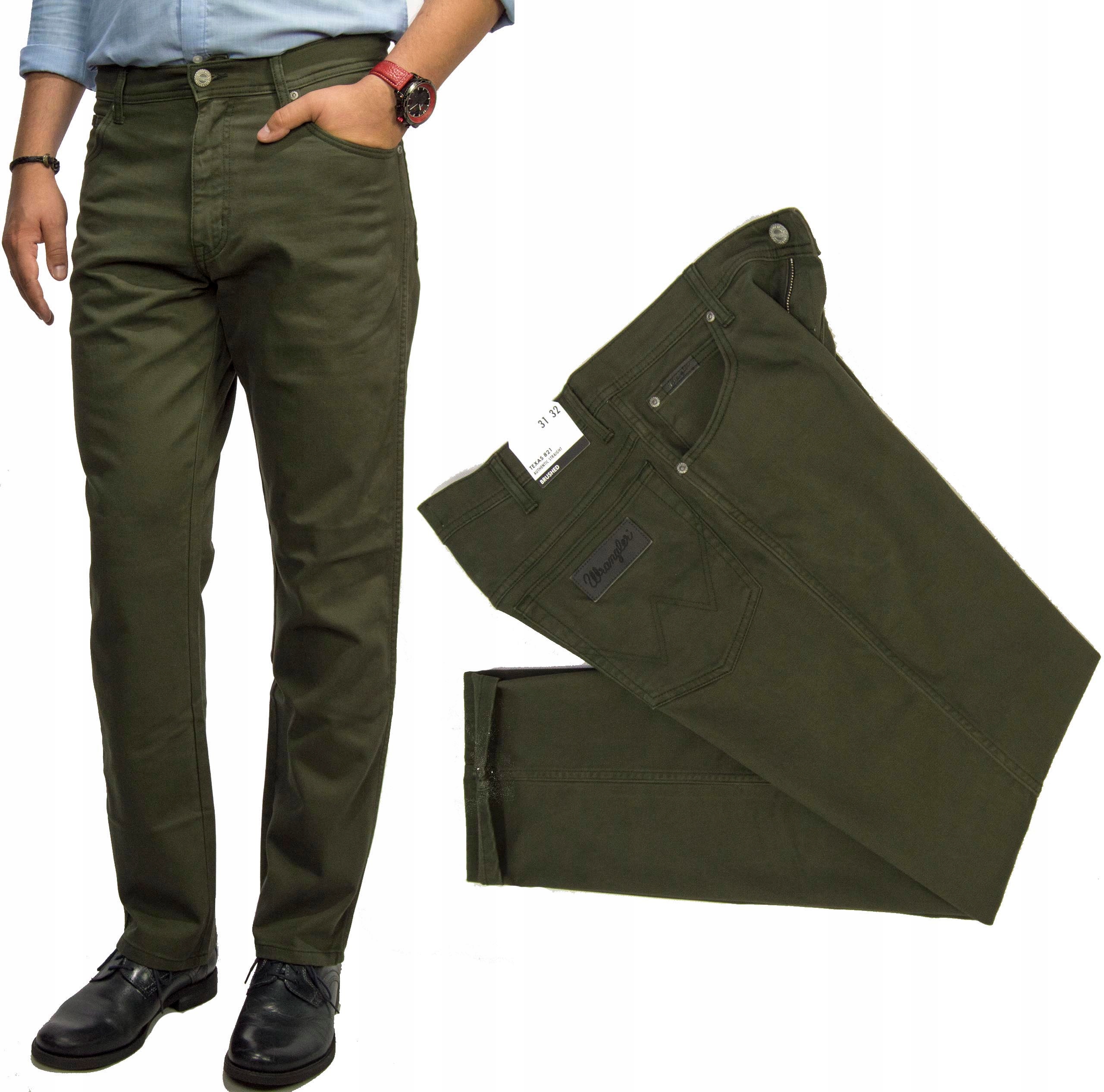 

Wrangler Texas Moss męskie spodnie jeansy W33 L32