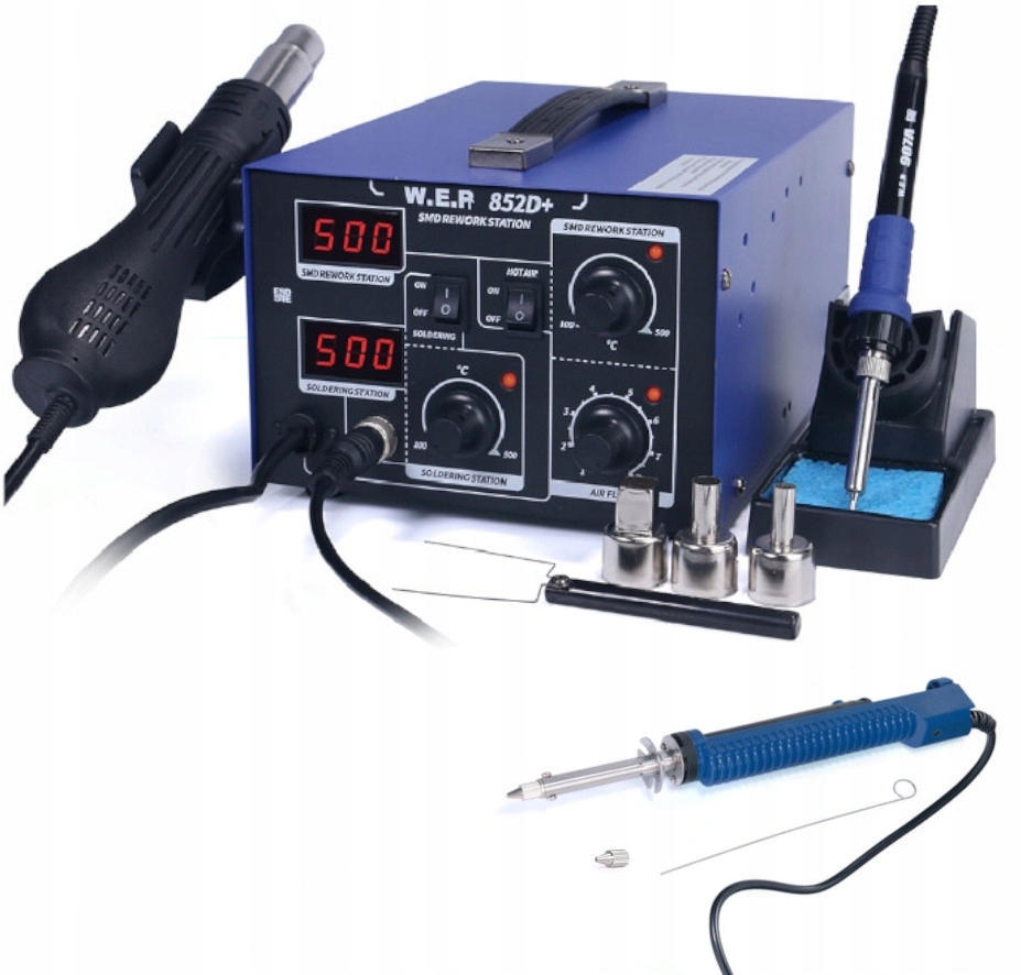 

Stacja Lutownicza Wep 852D+ +Odsysacz Zestaw