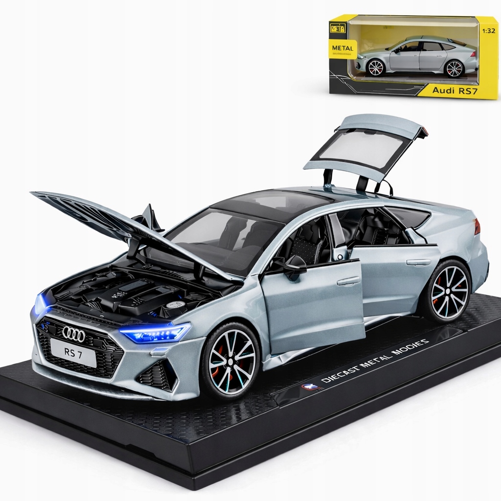 Audi RS7 1:32 - Metalowy - Model - Licencja Audi - LED - Dźwięk - Pull-Back