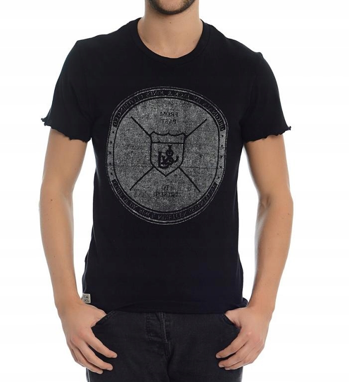

Czarna koszulka Slim Fit oryginalna Jack Jones * S
