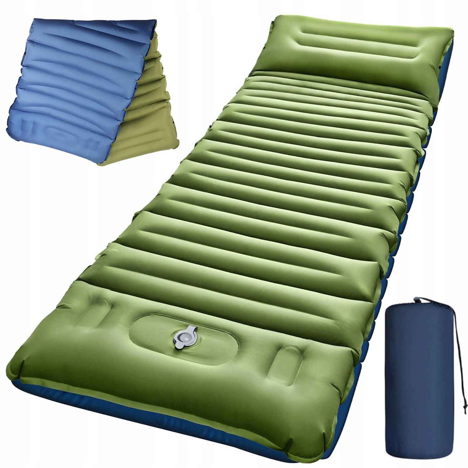 Kempingová Podložka Nafukovací S Nožní Pumpou Turistická Pohodlná Tpu