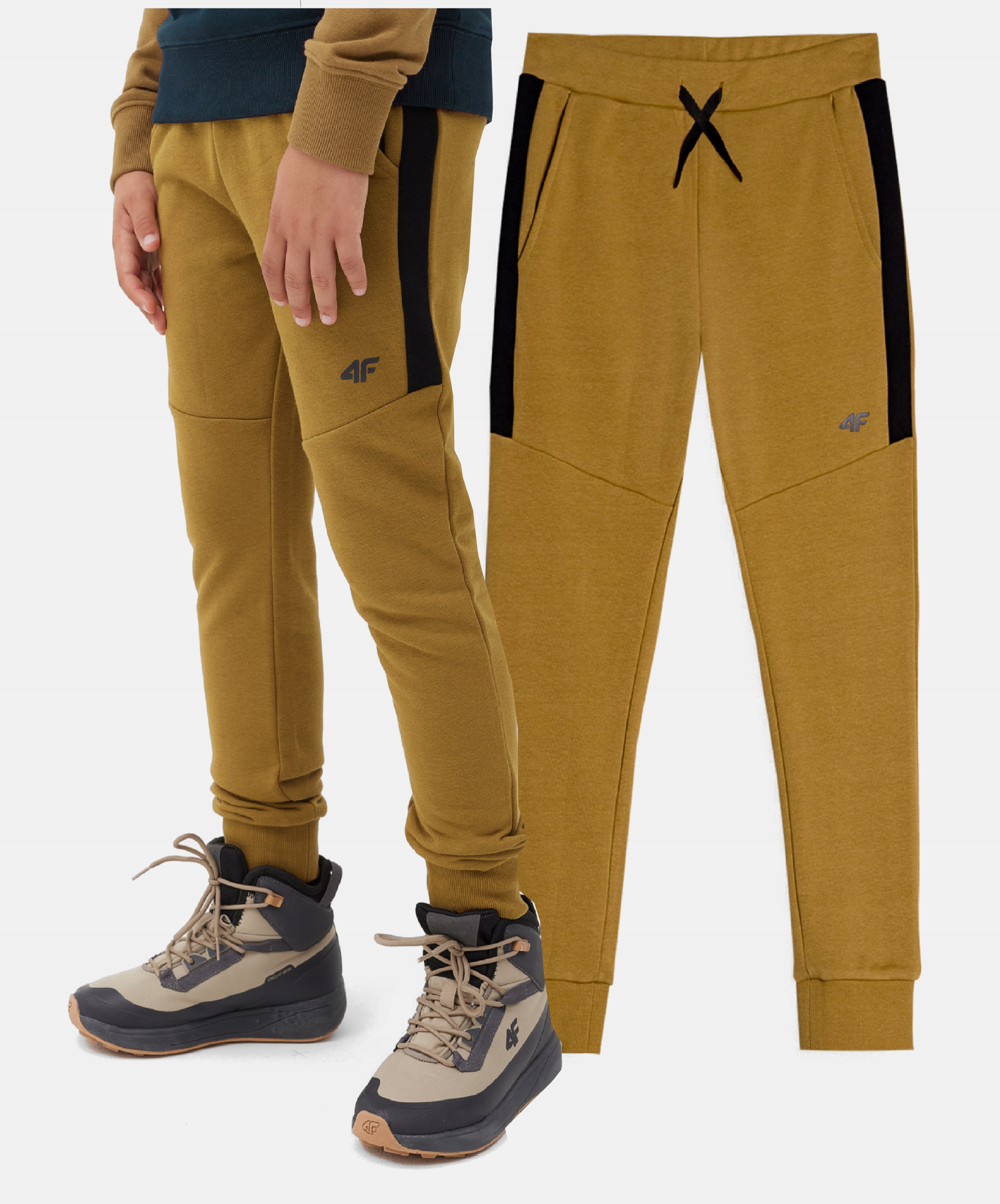 4F SPODNIE CHŁOPIĘCE JOGGERY DRESWOE SPORTOWE DRESY Rozmiar (new) 152 (147 - 152 cm)