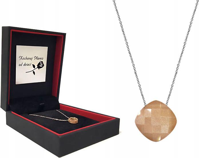 Stříbrný náhrdelník 925 polštář s měsíčním kamenem a přívěskem jako dárek