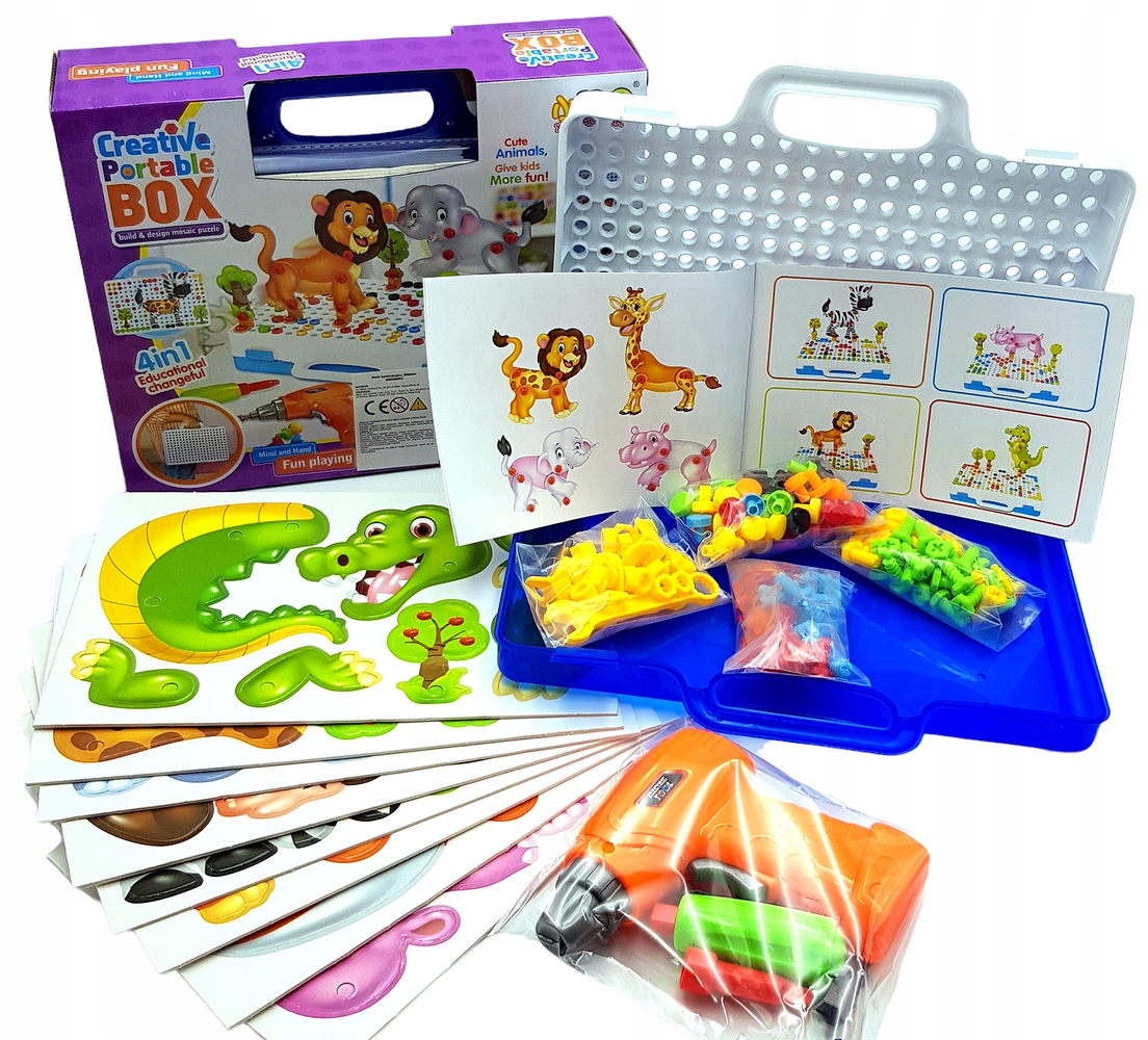 

Kreatywna Mozaika Zoo W Walizce 198el Układanka 3D