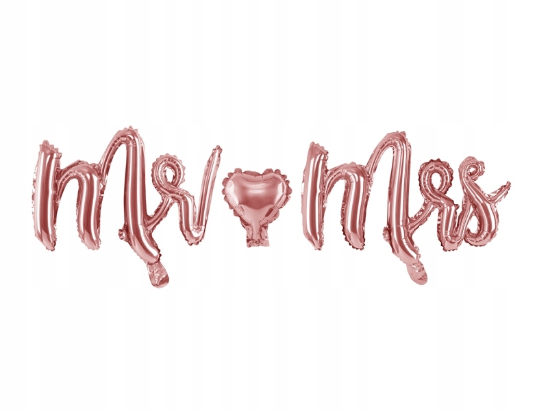 

Balon foliowy Mr Mrs 125cm rose gold FB30M-019R