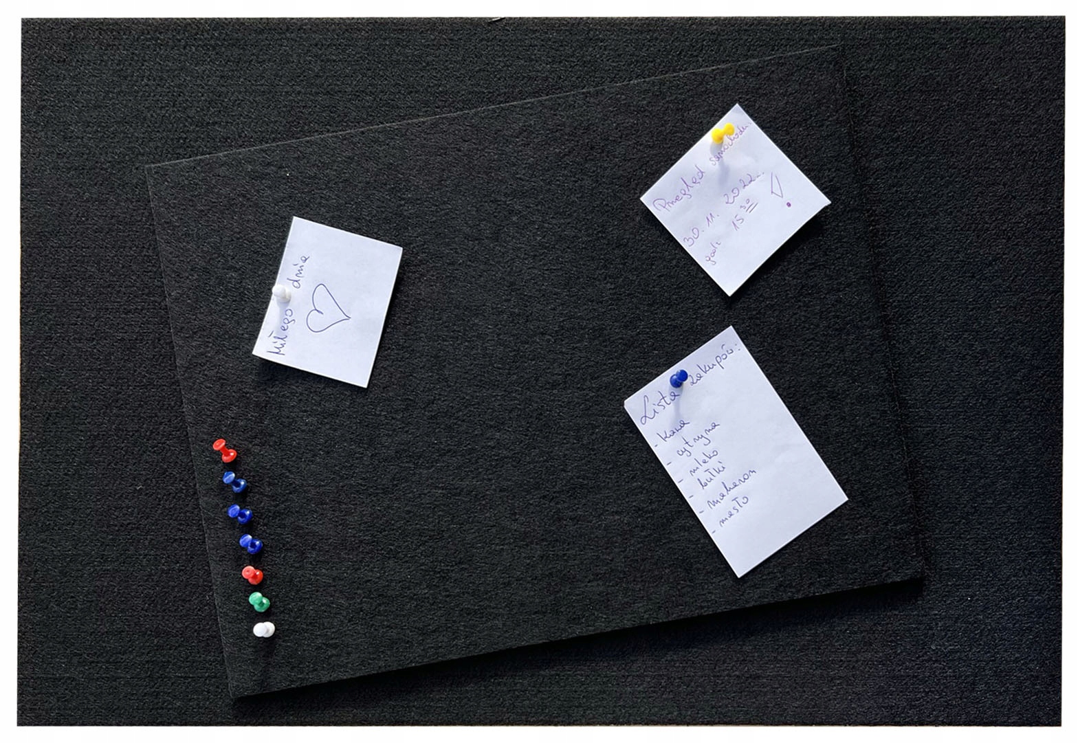 

Tablica mata Filc czarny podkładka 60x40 Formatka