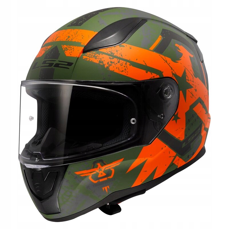 Motocyklová Prilba LS2 FF353 Rapid II Thunder Birds Orange System Pinlock