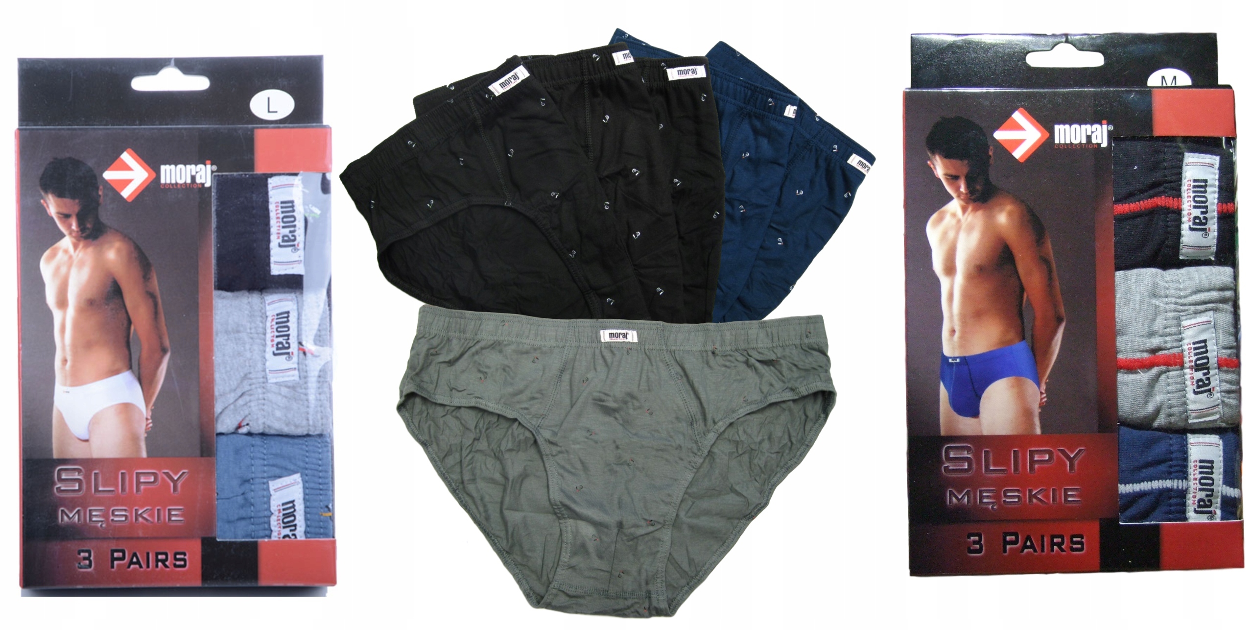 

6 szt Bawełniane slipy męskiej Polskiej firmy 2XL