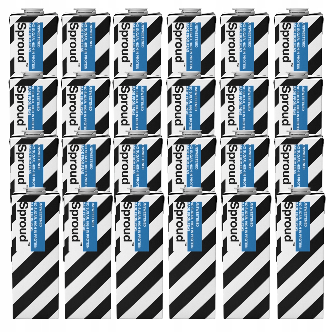 Napój roślinny Sproud Unsweetened z grochu bez cukru 24x1L