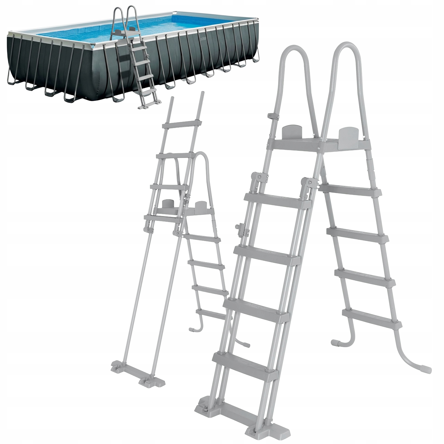 Bazénový Žebřík Na Bazén Vhodný Do Bazénu Intex 26378 Oboustranné Schodiště