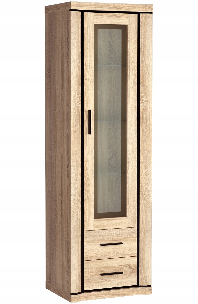 meble witryna wysoka słupek szyba salonu Dallas 16