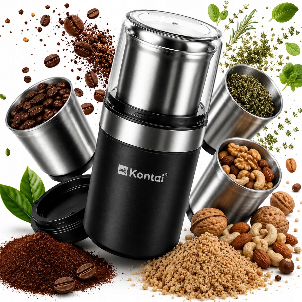 Elektrický mlýnek na mletí kávy Ořechů Obiloviny Koření Cukru Grinder