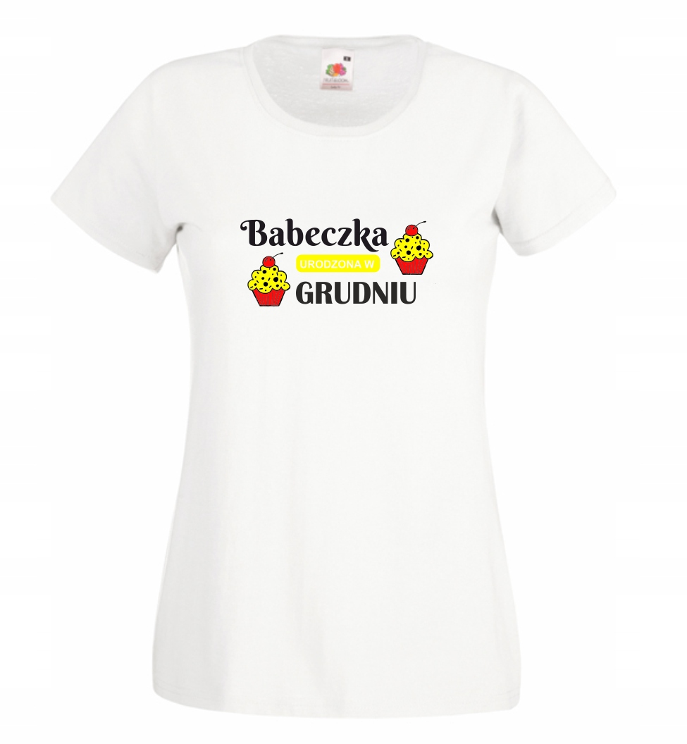 

Koszulka Babeczka Urodzona - Grudzień r XL