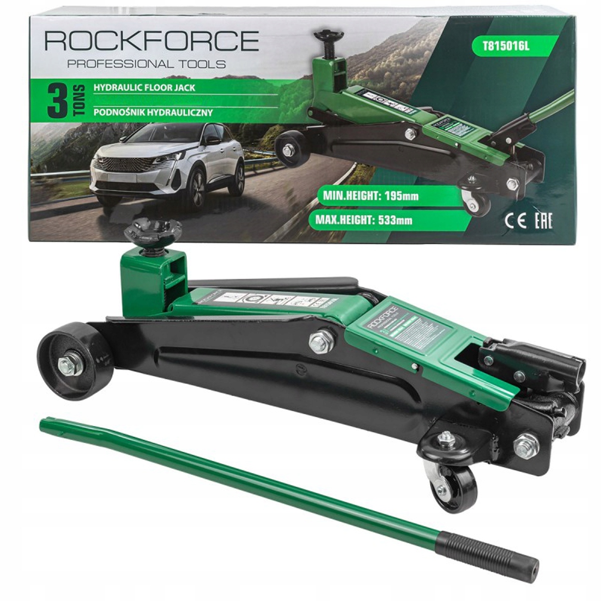 Hydraulický zdvihák žaba 3 t Rockforce