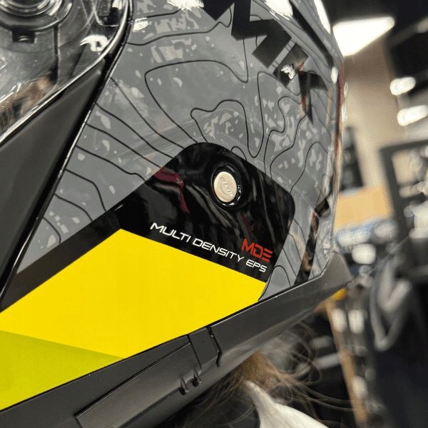 SMK KASK MOTOCYKLOWY SZCZĘKOWY GULLWING NAVIGATOR BLACK GREY YELLOW L Rozmiar L