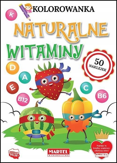 

Kolorowanka Z Naklejkami Naturalne Witaminy