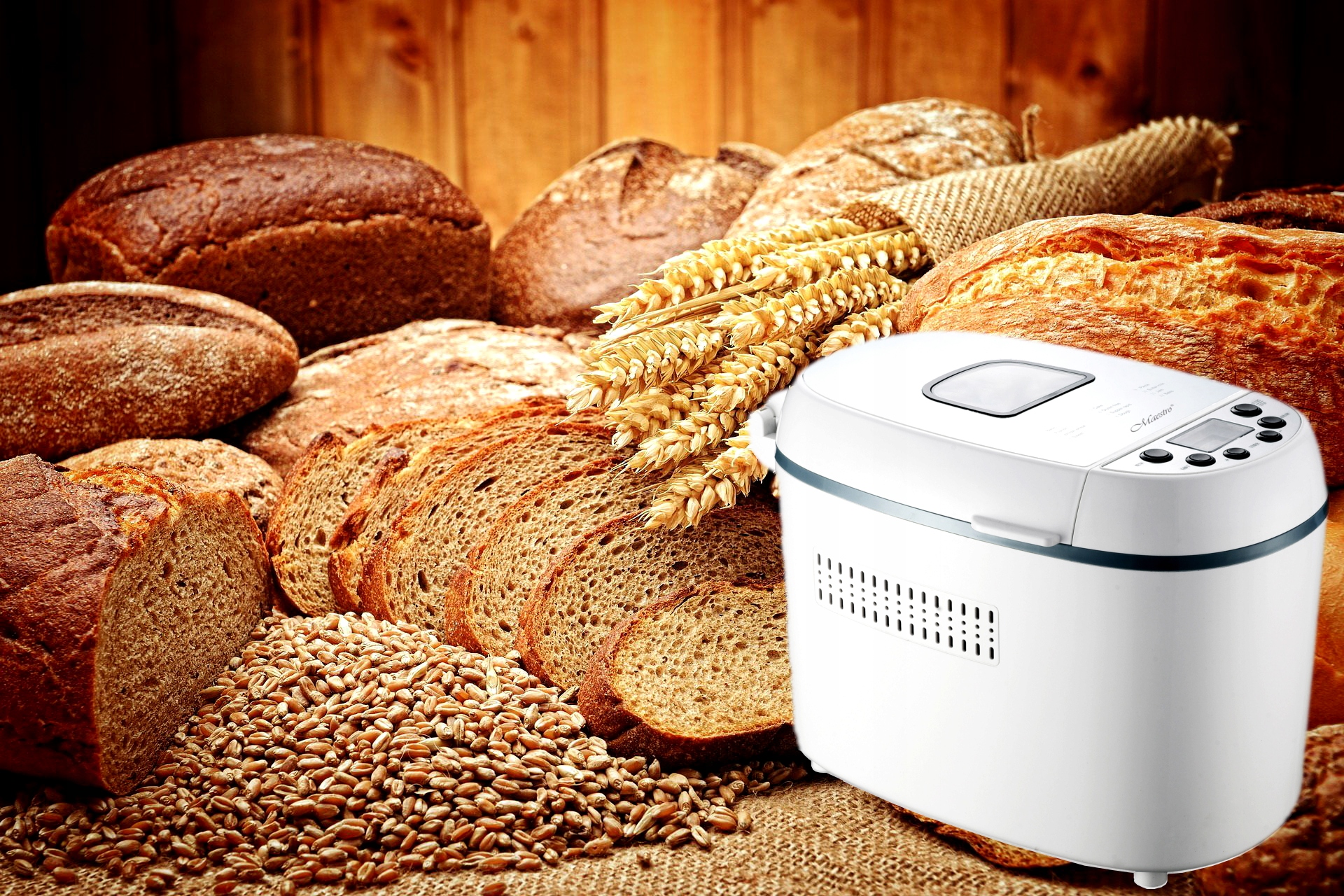 Wypiekacz do Chleba MAESTRO MR-751 Automat do pieczywa bułek 12 PROGRAMÓW Marka Maestro