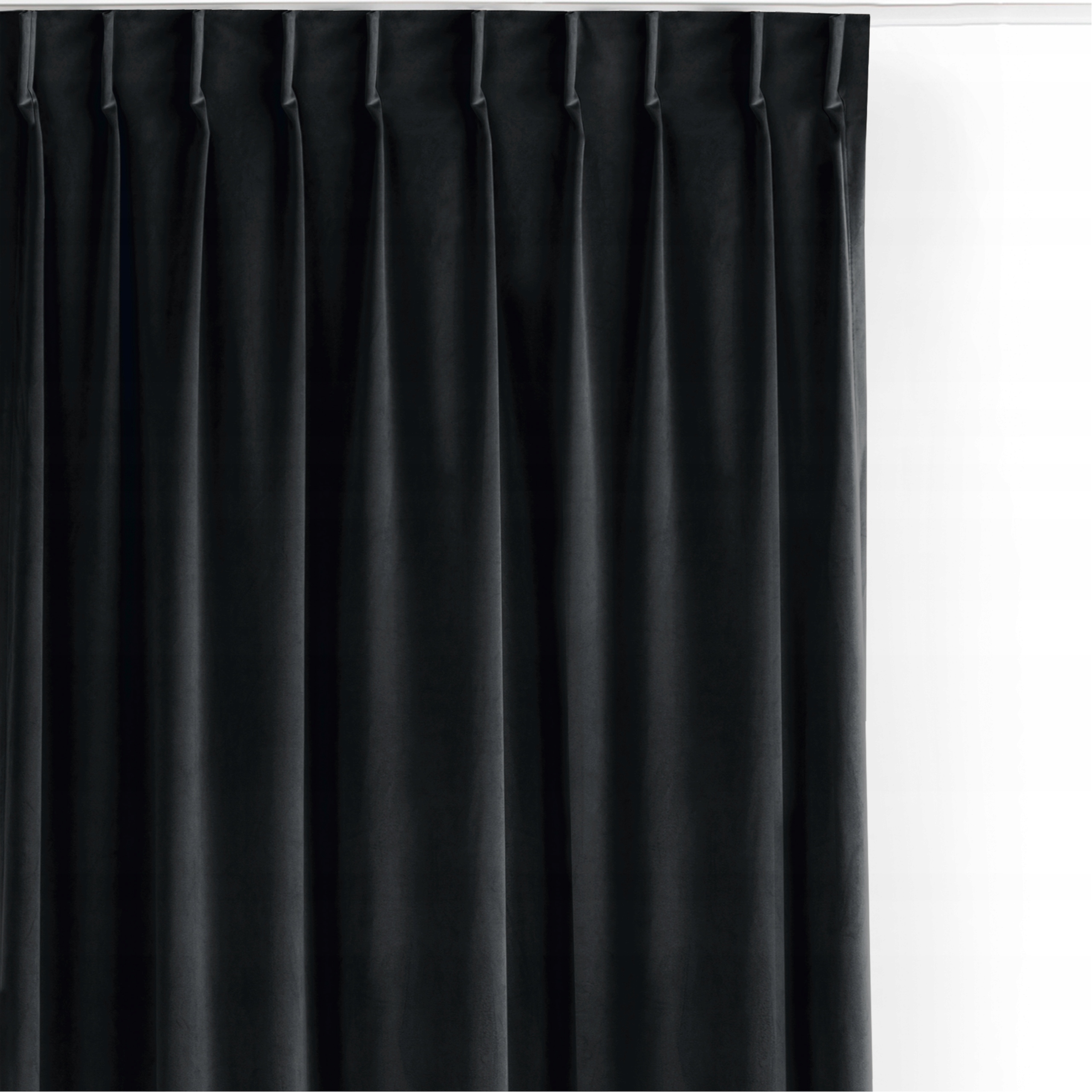 Filumi Záves velvet velúr Flexy 9,5 cm Čierny 530x225