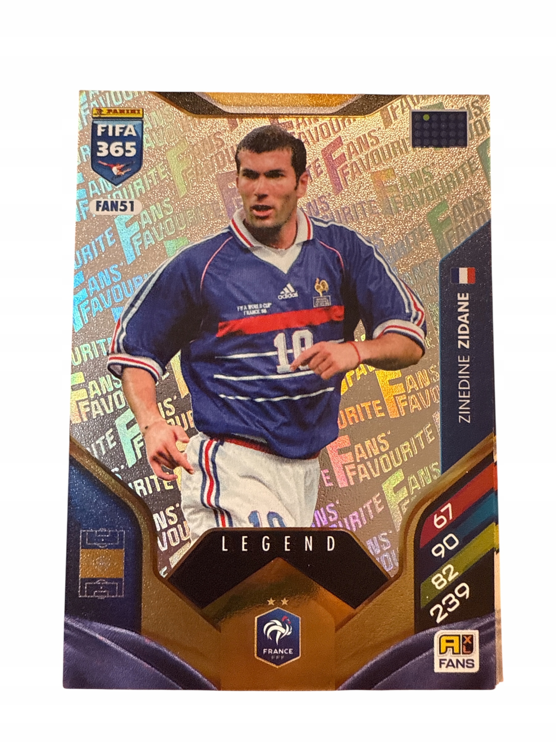 Fifa 365 2026 Adrenalyn XL Panini Fans FAN51 Zidane Legend