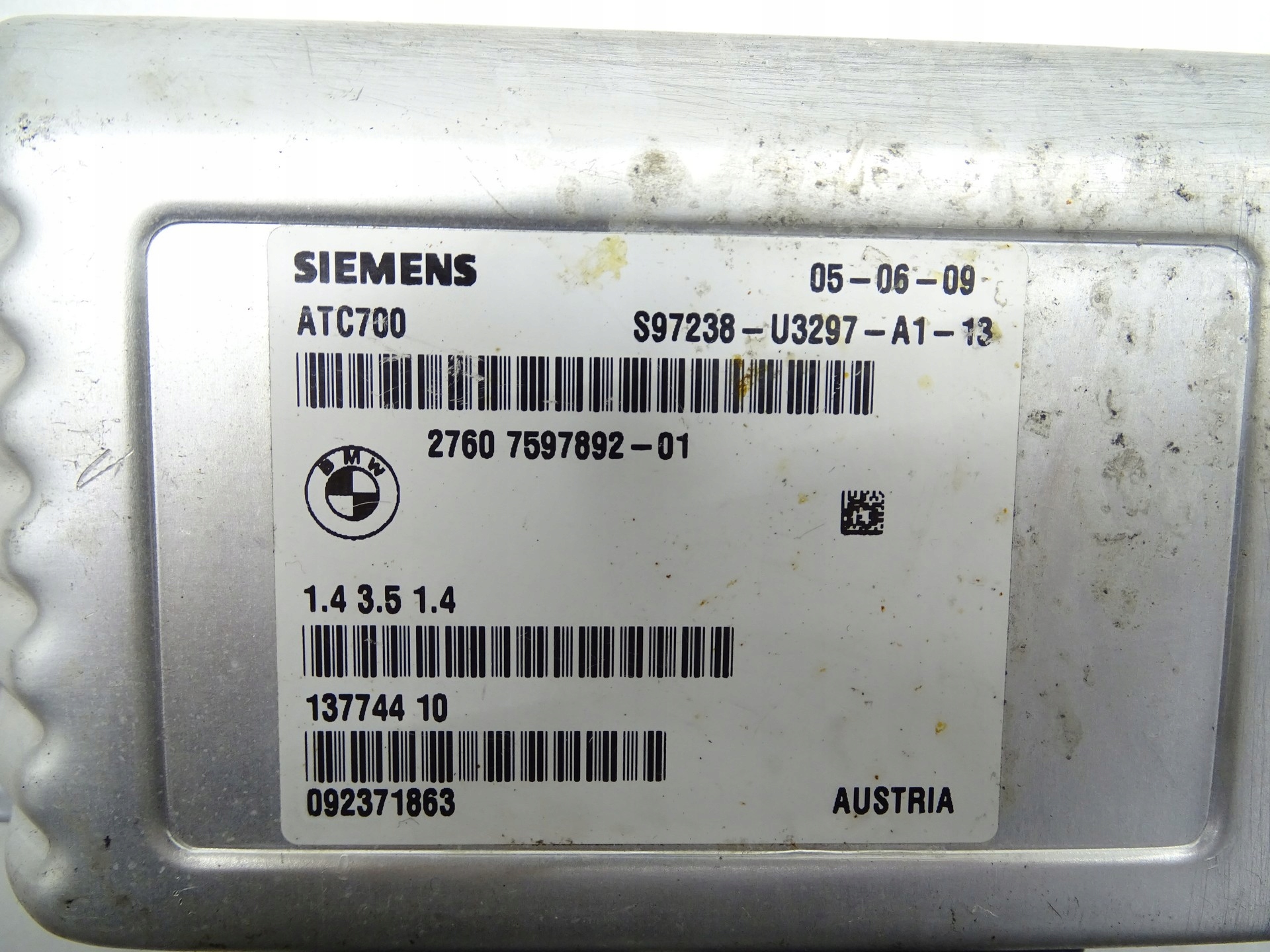 computer control unit module transmission gearboxes BMW X5 E70 7597892