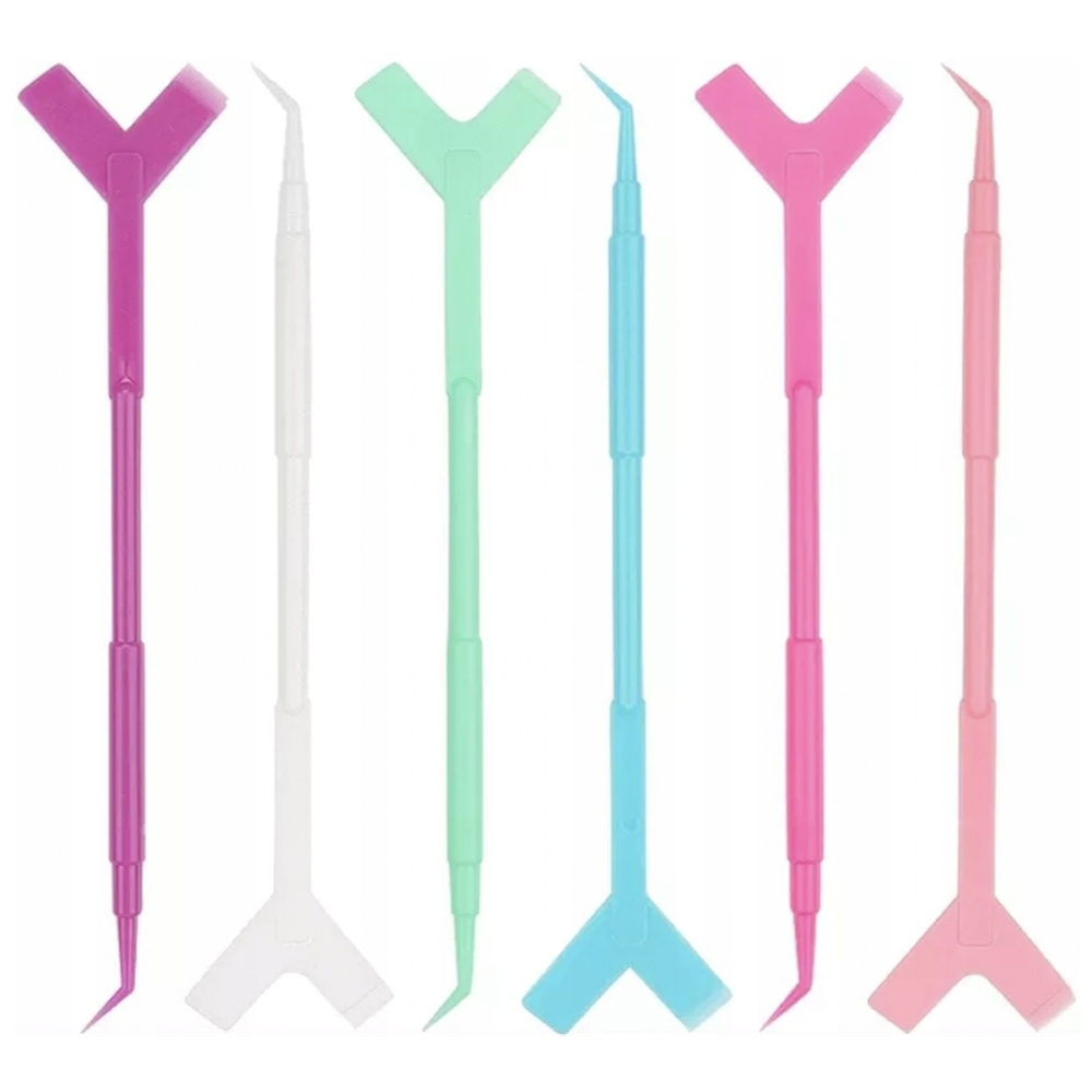 Sonda Do Liftingu Rzęs i Brwi z Aplikatorem Grzebyk Kolorowy Zestaw 6szt