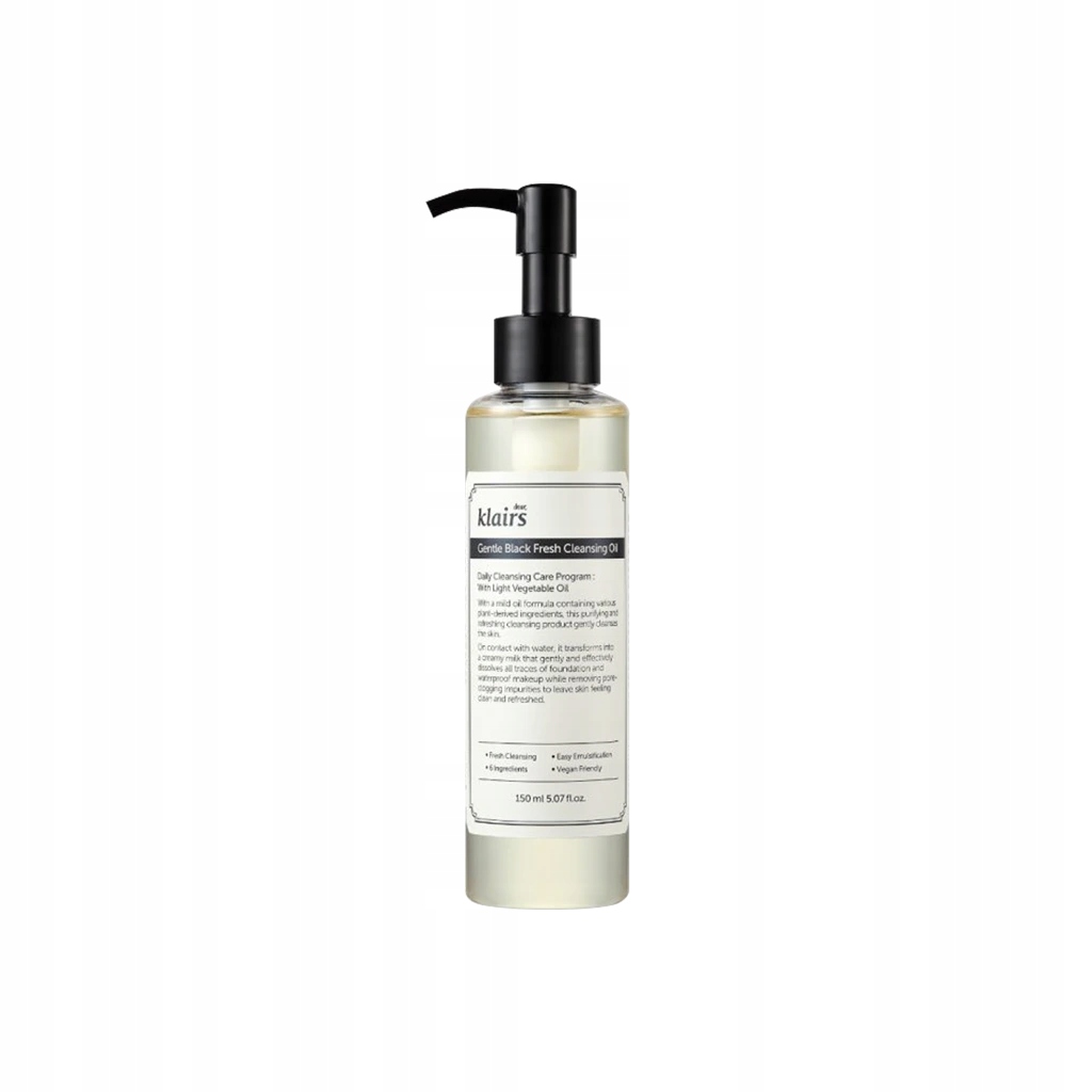 Dear Klairs Gentle Black Fresh Cleansing Oil