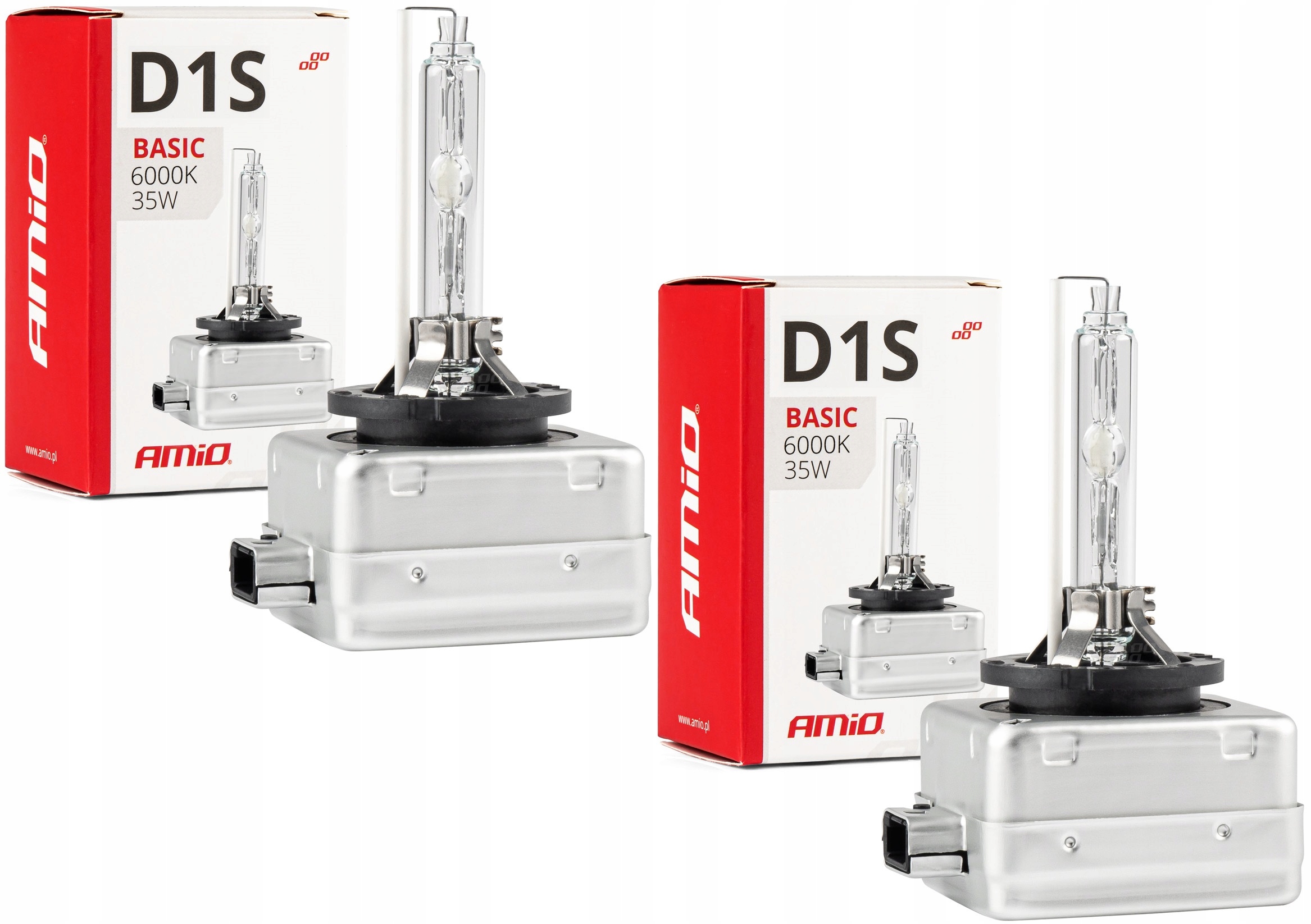 2x Żarówka ksenonowa żarnik xenon Amio D1S 35W 6000K PK32d-2 *zimna Biała*