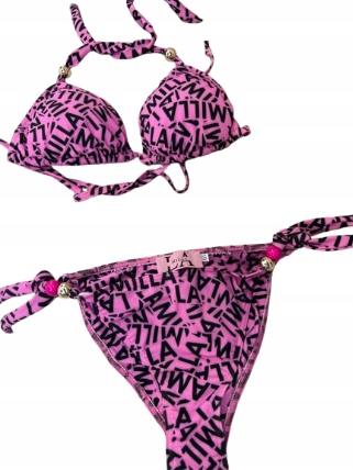 La Milla Bikiny Plavky S Potiskem Loga Růžové Xs/s